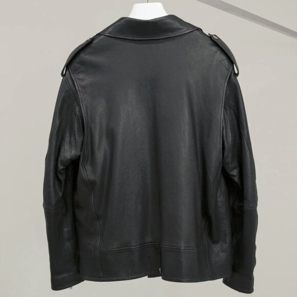 Saint Laurent SS/18 Runway Black Leather Biker-Style Jacket - Picture 3 of 9
